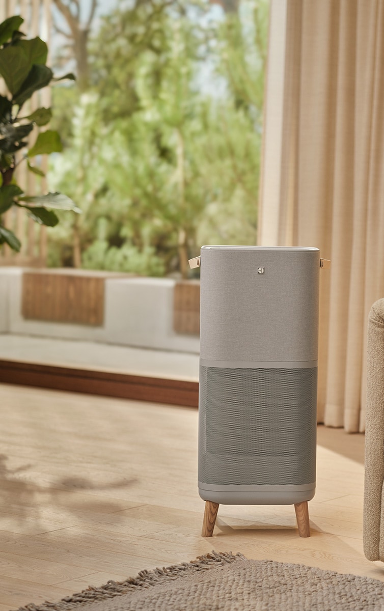 Luftrenser oppbevares i stuen